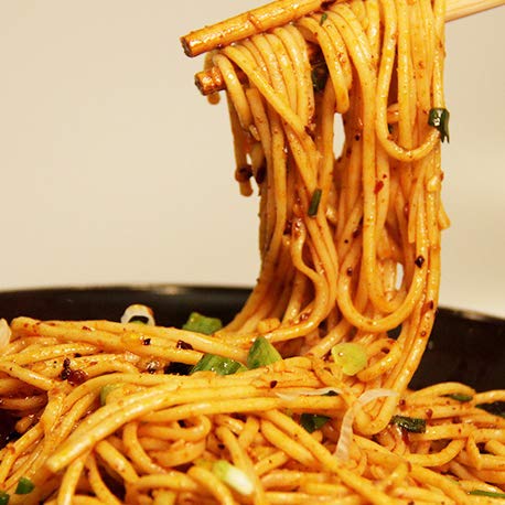 Noble Createaprototype (2 Packs) Szechuan Dan Dan Dry Noodle, Traditional Chinese Classic Noodles with Peppery Sauce