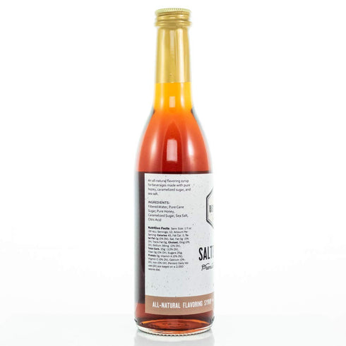 Bee in Your Bonnet Premium Flavoring Syrup - Made with Real Honey & Natural Ingredients - Perfect for Coffee Flavoring, Cocktails & Drinks - Salted Caramel Flavoring - 355ml / 12 Ounce Bottle
