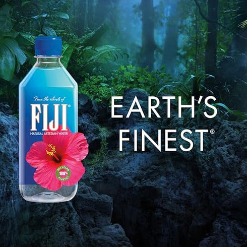 500 mL 16.9 (Pack 6) 100% FIJI Natural Artesian Bottled Water / Fl Ounce of - Recycled Plastic