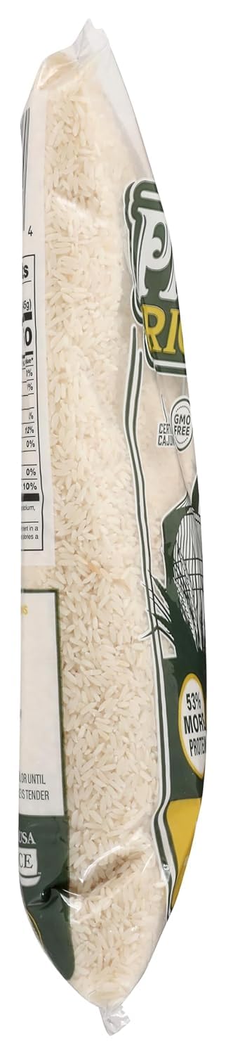 5lb Parish White Rice High-Protein Rice with Low Glycemic Index Locally Grown Long-Grain White Rice Made in the USA