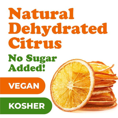 5 Food to Live Organic Dry Orange Slices, Ounces Natural Dehydrated Citrus for Cocktails, Baking, Tea, Holiday