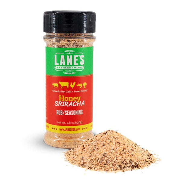 Lane's Honey Sriracha Seasoning, All-Natural Sriracha Powder Blend with Garlic & Herb for Pork & Meat, 4.6 Oz
