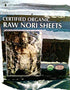 Raw Organic Nori Sheets, 10 qty Pack, Certified Vegan, Raw Sushi Wrap Papers