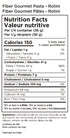 56% 110 6 Pack Fiber Gourmet Light Rotini Keto Pasta - Low Net Carb Pasta with High Fiber, Fewer Net Carbs, Calories