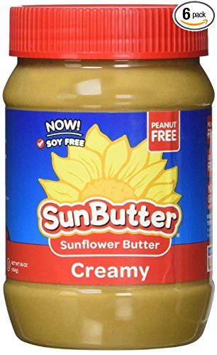 16 (Pack 6) Packaging SunButter Creamy Sunflower Seed Butter, Ounce of - May Vary