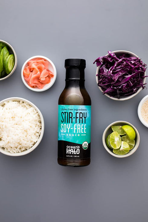 12 Oz Ocean's Halo, Organic Soy Free Stir Fry Sauce, Fl