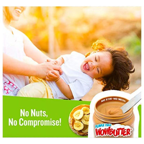 1.1lb 1 Count, (Pack 2) WOWBUTTER Natural Peanut Free Creamy Jars