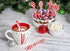 72ct(12 6ct BCL Peppermint Candy Cane Spoons, Classic Edible Stirring Spoon for Hot Chocolate Coffee & Dessert