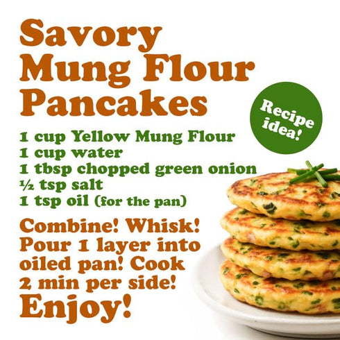1.5 Food to Live Organic Yellow Mung Flour, Pounds Ground Moong Dal Powder from Indian Lentil. Plant Based Protein.