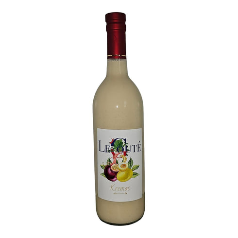 Generic Haitian Cremas Passion Fruit Flavored Drink with Organic Condensed Milk, White Rum, Vanilla, and Cinnamon