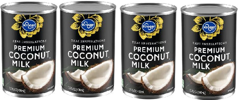Generic Premium Coconut Milk (Pack Of 4 Cans) 13.5 fl oz.