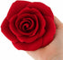 Global Sugar Art Rose Sugar Cake Flowers Jumbo 5 inch Deep Red,