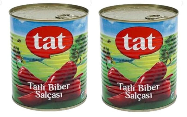 Generic Tat Sweet Red Pepper Paste, Turkish Tatli Biber Salcasi in Can, 30