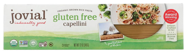 Jovial Whole Grain Brown Rice Capellini Pasta - Whole Grain Pasta, Organic,