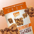 4.25oz (3 Pack) Chunk Nibbles Peanut Butter Chocolate Snack Clusters - Gourmet Sweet & Salty Treat with Pretzels