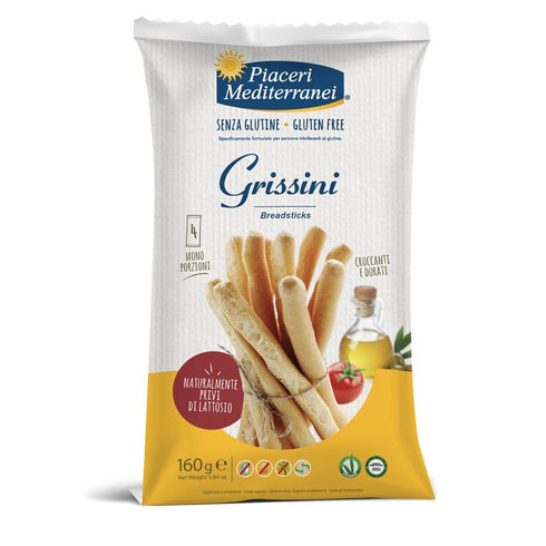Piaceri Mediterranei Grissini Gluten Free Italian Breadsticks, 160g