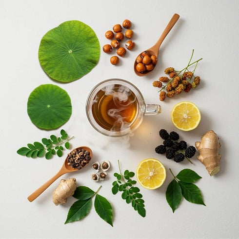 Mulberry 14 Sl-imessia Natural Herbal Tea Digestive Support Blend with Lotus Leaf, Cassia Seed, Leaf & Green Tea |