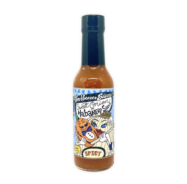 Torchbearer Sauces Sweet Onion Habanero (Spicy), 5 Ounces, All Natural, Vegan, Extract-Free,