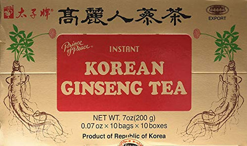 100 Count Prince Of Peace Instant Korean Panax Ginseng Tea
