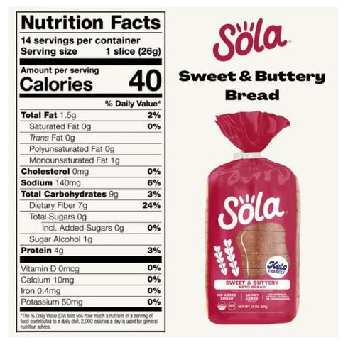 Ready Set Gourmet 3pack Sola Sweet and Buttery Wheat Bread