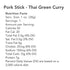 Pack 3 3 Count Big Fork Craft Pork Snack Sticks Variety Flavors to Try (Original, Maple & Pepper, Thai Green Curry) |