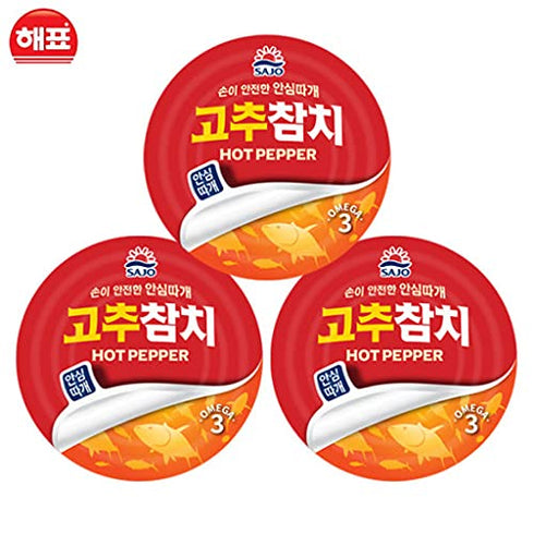 Sajo 150 pack 3 Canned Tuna-Red Pepper, g Cans ( of )