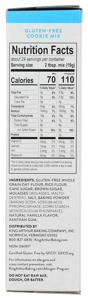 16 oz (4 Pack) King Arthur Flour Gluten Free Cookie Mix Make It Special!