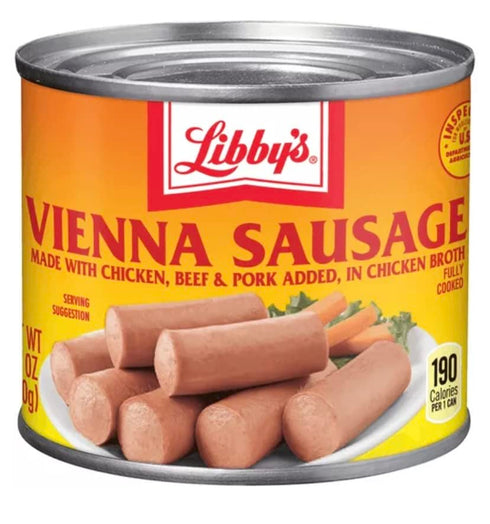 Libby's Hawaiian Vienna Sausages, Canned Sausage 4.6 Oz (Pack of 18)