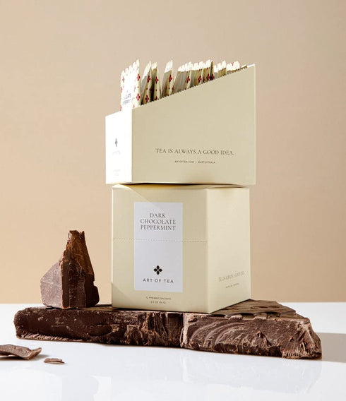 12 Count Art of Tea | Sampler Box | Dark Chocolate Peppermint Dessert Tea