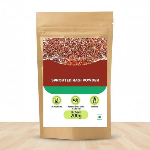 Generic Sprouted Ragi Flour (Madua/Nachni aata)| 100% Natural | Fibre, Protein and Iron