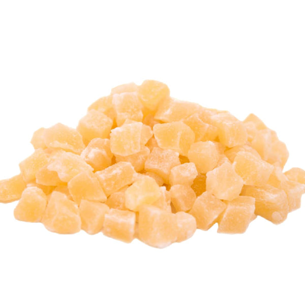 Gerbs Dried Pineapple Cubes, 2 LBS - Preservative Free & Unsulfured -
