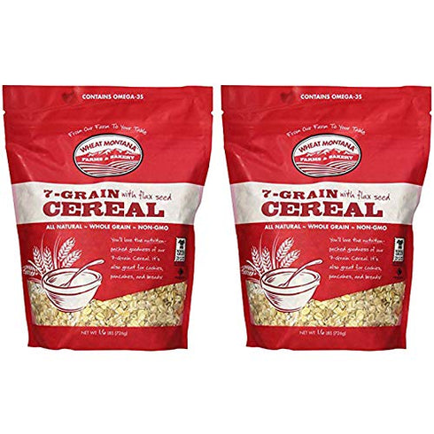 Wheat Montana Farms & Bakery, 7 Grain with Flax Seed Cereal, 1.6 Pound (2