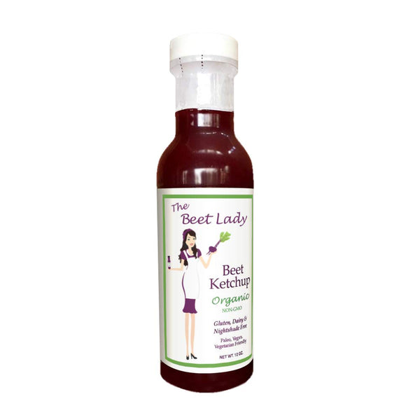 The Beet Lady Organic Beet Ketchup (Tomato Free) Nightshade Gluten and Dairy