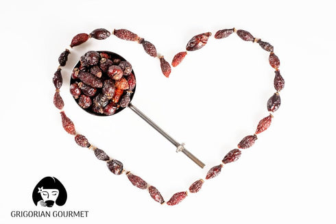 GRIGORIAN GOURMET 8 OZ (227g) Rosehip Berries Whole & Dried Wild-Harvested from Armenias Mountains | Naturally