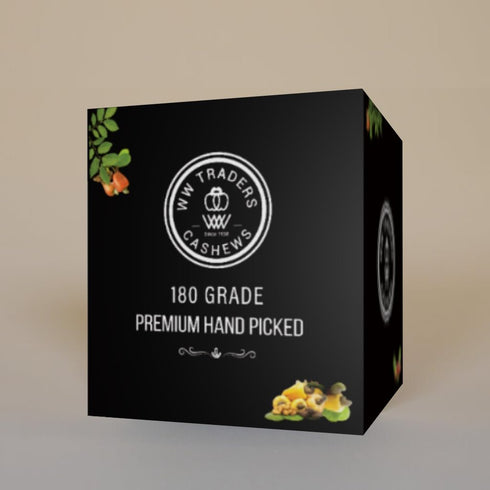 180 (1.7 OZ) Natural Air Roasted Jumbo Pepper Cashews Grade