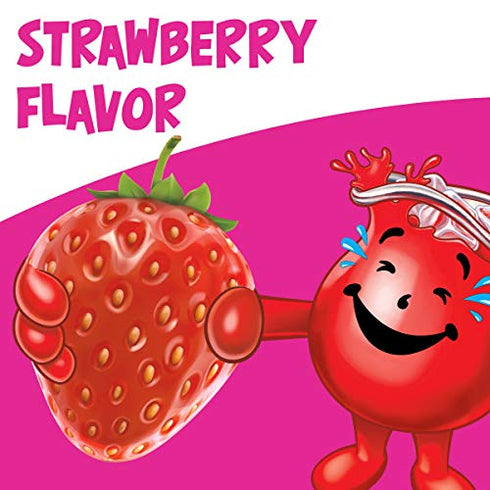 Kool-Aid Unsweetened Strawberry Powdered Soft Drink Mix, 0.14 oz Packet (Pack of 15)