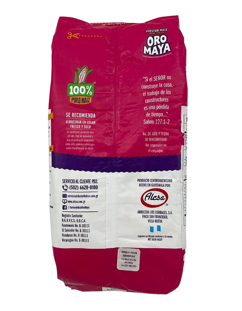 ORO MAYA 4 lb Authentic Corn Flour for Arepas, Empanadas & Tortillas Harina de Maiz Pre Cooked Yellow Cornmeal