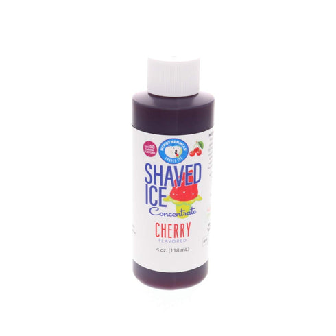 Hypothermias Unsweetened Shaved Ice and Snow Cone Syrup Concentrate, 4 Fl Oz, Cherry Flavor