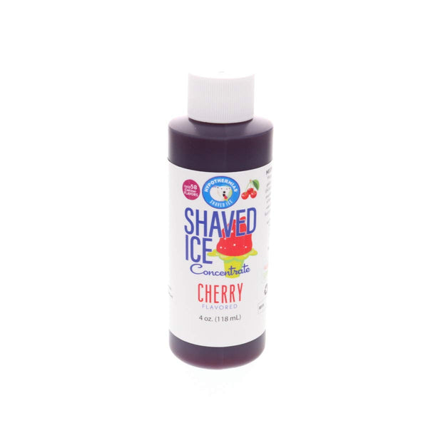 Hypothermias Unsweetened Shaved Ice and Snow Cone Syrup Concentrate, 4 Fl Oz, Cherry Flavor