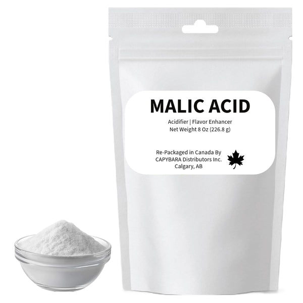CAPYBARA Distributors Inc. Malic Acid Food Grade - 8 Oz (226.8 g) - Used In