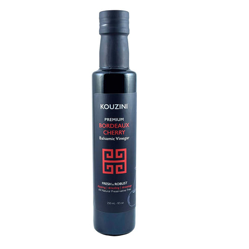 Kouzini Ultra Premium Bordeaux Cherry Balsamic Vinegar, Aged Balsamic Vinegars from Modena,