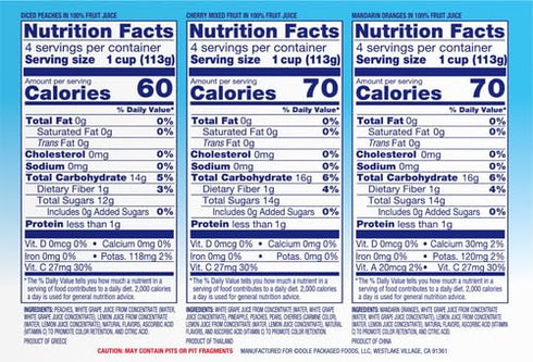 100% Pack 4oz 12 (Pack 2) Dole Fruit Bowls in Juice Variety Snacks, Peaches, Cherry Mixed Fruit, Mandarin Oranges