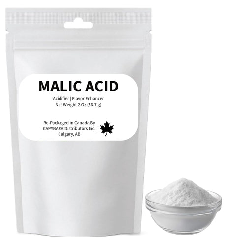 CAPYBARA Distributors Inc. Malic Acid Food Grade - 2 Oz (56.7 g) - Used In
