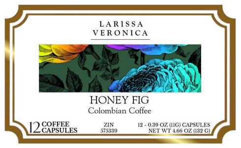 Larissa Veronica (12 575339) 3 Pack Honey Fig Colombian Coffee (Single Serve K-Cup Pods) (Gourmet, Naturally Flavored