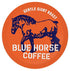 24ct 2.0, 100% Blue Horse 'Gentle Giant' Original Coffee Pods, Medium Roast, Single Serve, Compatible with K Cups Farm