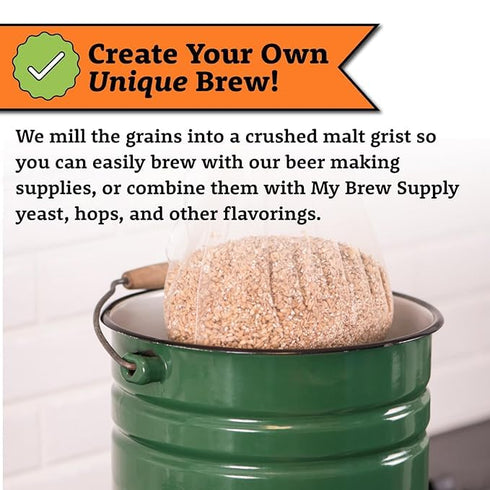 10lb (2L) My Brew Supply Flaked Oats Beer Making Grain | Brew Your Own Pilsners, Stouts, and Beers with Oats Grains |