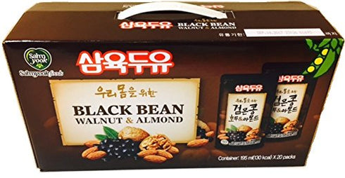 Sahmyook Black Bean With Walnut & Almond Soy Milk, 6.5 Fl. Ounce (Pack