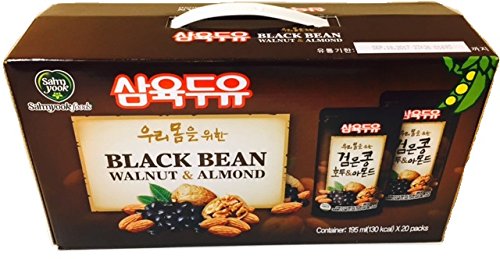 Sahmyook Black Bean With Walnut & Almond Soy Milk, 6.5 Fl. Ounce (Pack