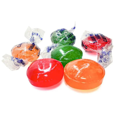 3 NY Spice Shop Sugar Free Assorted Fruit Hard Candy - Pound Individually Wrapped Old-Fashioned Assorted Fruit Hard