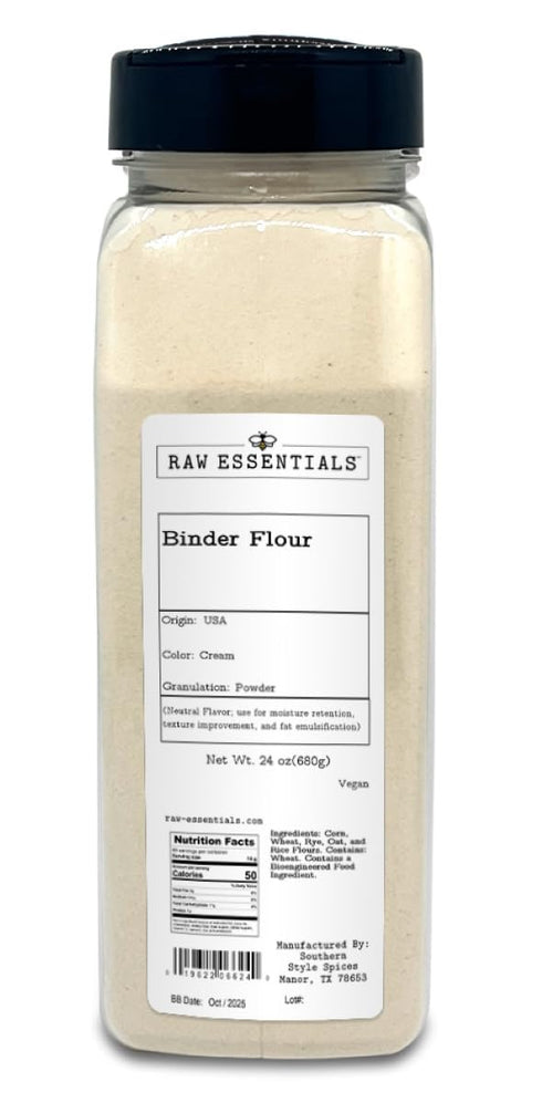 Raw Essentials Binder Flour Neutral Flavor Binding Blend for Sausage Making Corn,